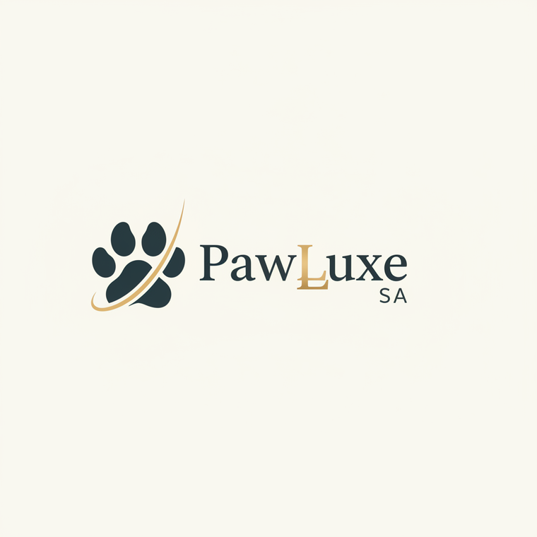 PawLuxe SA Logo - Charcoal & Gold